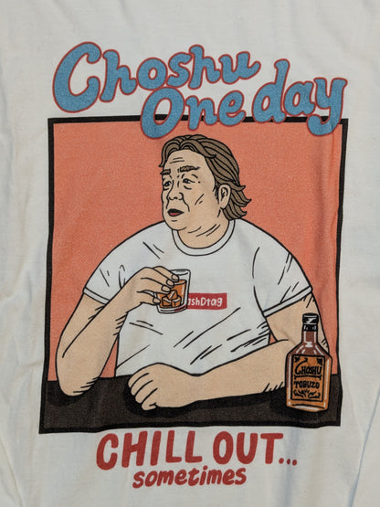 Riki Choshu "CHILL OUT... sometimes" Long sleeve illustration T-shirt