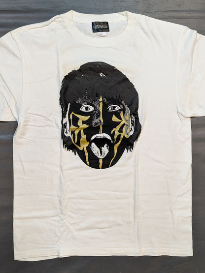 Great  Muta× TWOPLATOONS Collaboration T-Shirt (Black × Gold Paint)