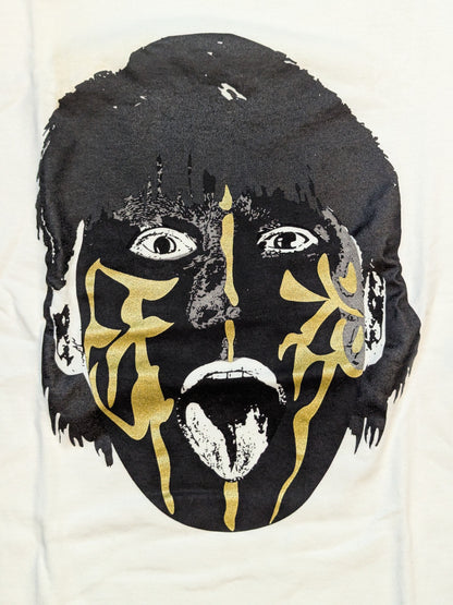 Great  Muta× TWOPLATOONS Collaboration T-Shirt (Black × Gold Paint)