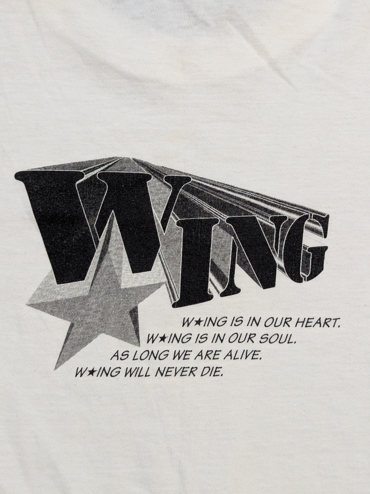 W★ING Logo T-Shirt (2) (White)