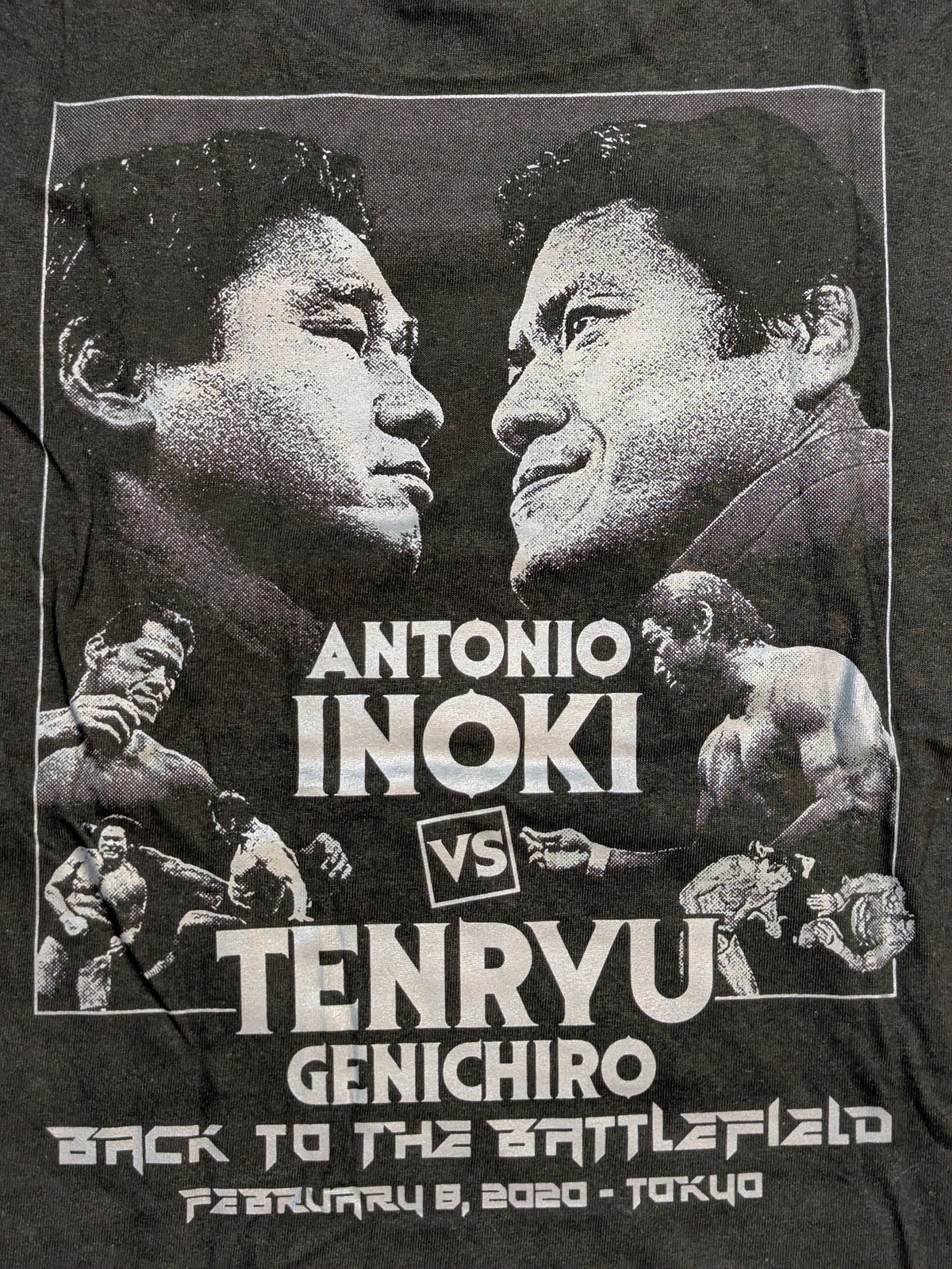 Tenryu Genichiro  vs Antonio Inoki  Collaboration T-shirt