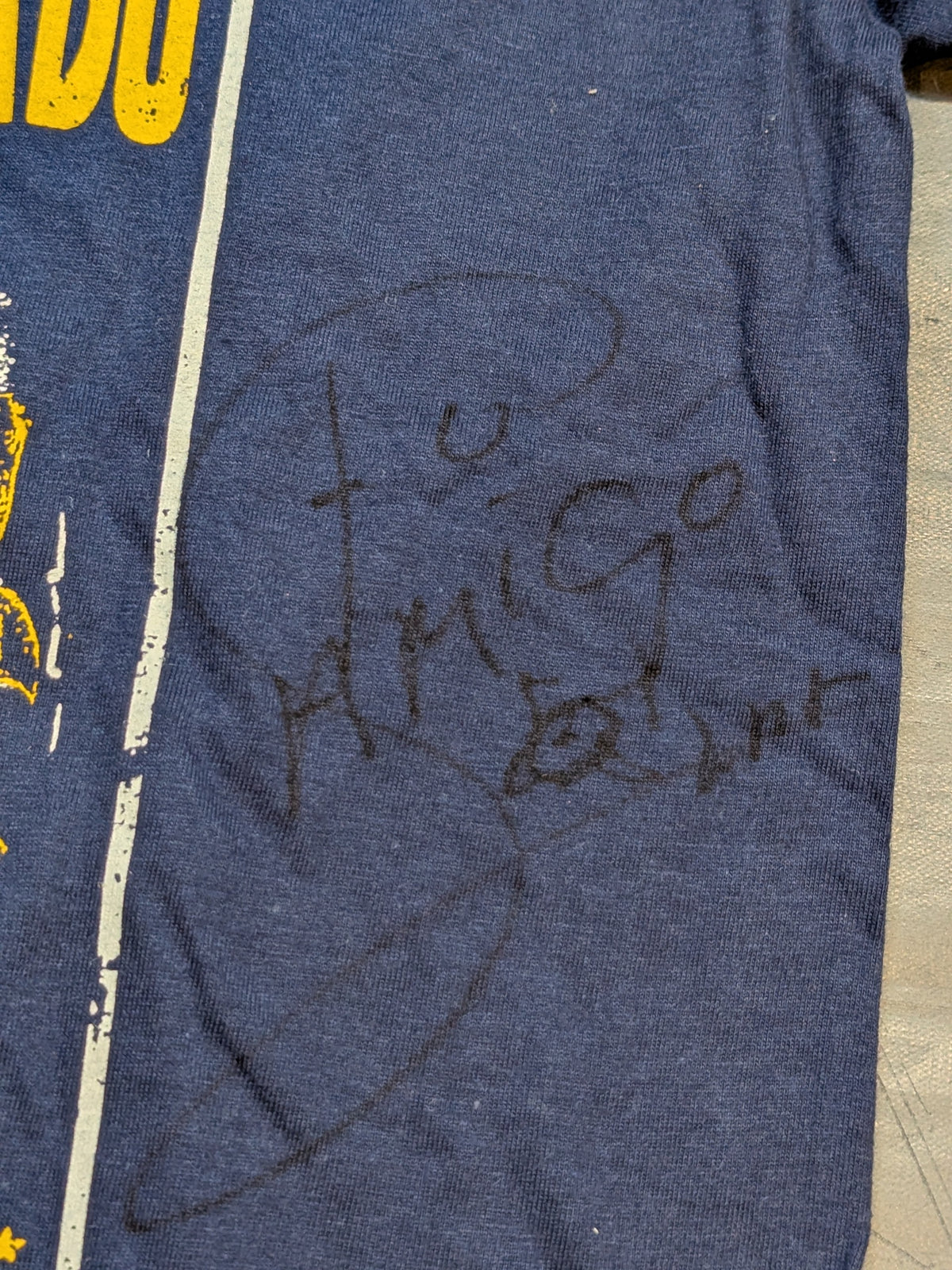 [2 hand signed autographs] First Tiger Mask vs El Solar  Picture T-Shirt