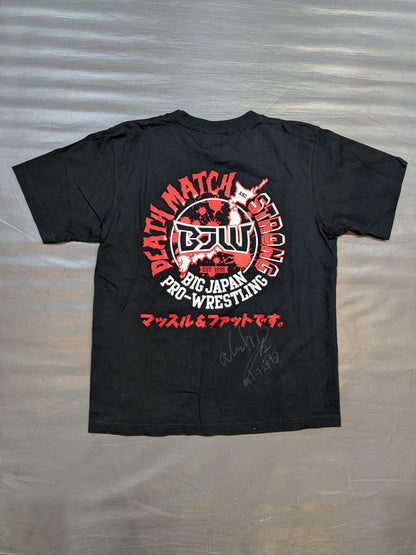 【アブドーラ小林 直筆サイン入り】マッスル＆ファットです。(関本大介＆アブドーラ・小林) Tシャツ