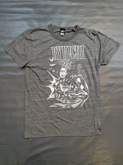 河上隆一「BADMAN リュウイチ」Tシャツ②(グレー)