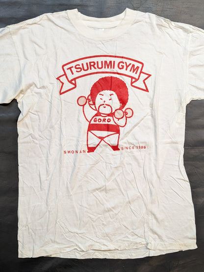 【直筆サイン入り】鶴見五郎「TSURUMI GYM」イラストTシャツ②