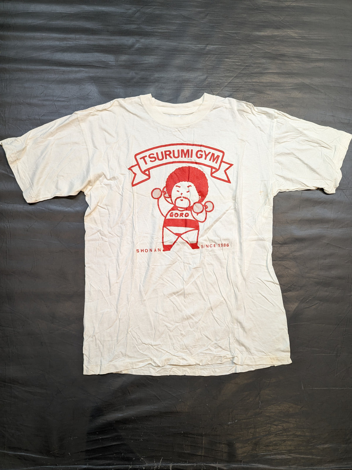 【直筆サイン入り】鶴見五郎「TSURUMI GYM」イラストTシャツ②