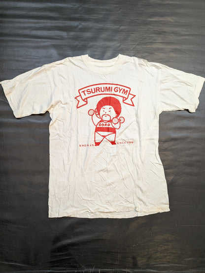 【直筆サイン入り】鶴見五郎「TSURUMI GYM」イラストTシャツ②