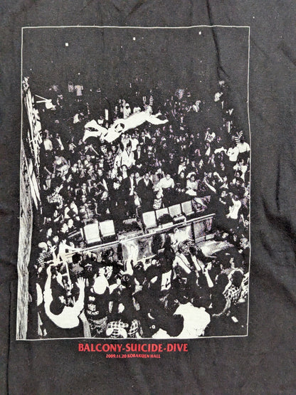 葛西純「BALCONY-SUICIDE-DIVE」Tシャツ(モノクロ)
