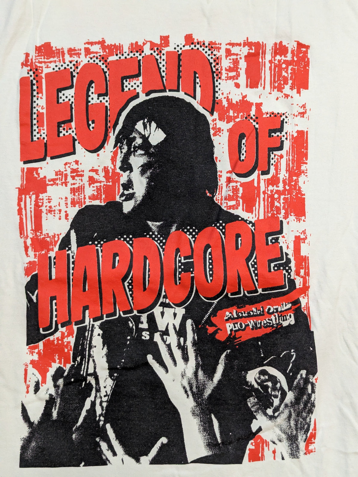 Atsushi Onita "LEGEND OF HARDCORE" Picture T-Shirt (White)