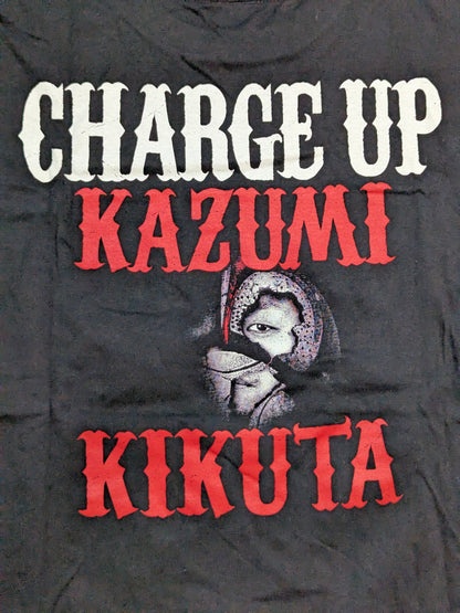 菊田一美「CHARGE UP STRONGER KICK!」ピクチャーTシャツ
