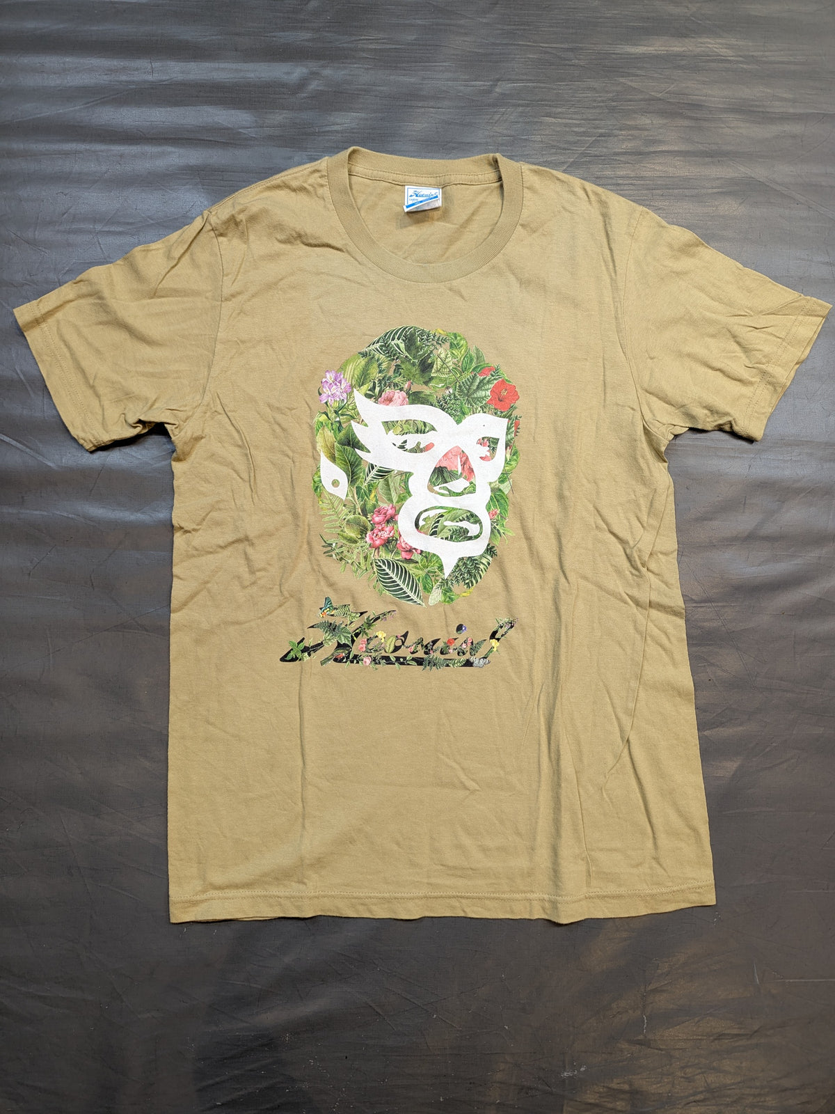 HAOMING 「BOTANICAL MASK」Tシャツ(ベージュ