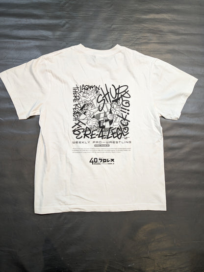 Weekly Pro Wrestling  40th Anniversary T-shirt (White)