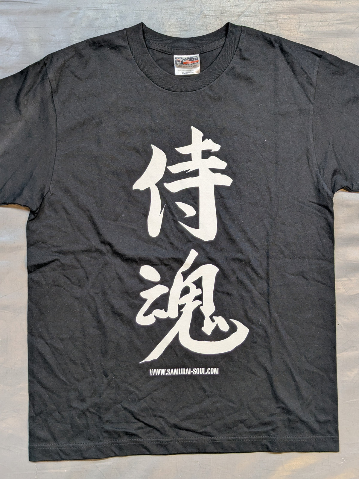 【hand signed autograph】 Shiro Koshinaka  'Samurai Spirits' T-shirt (2) (Black)