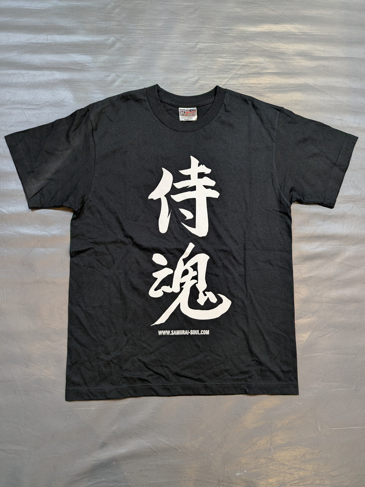【hand signed autograph】 Shiro Koshinaka  'Samurai Spirits' T-shirt (2) (Black)