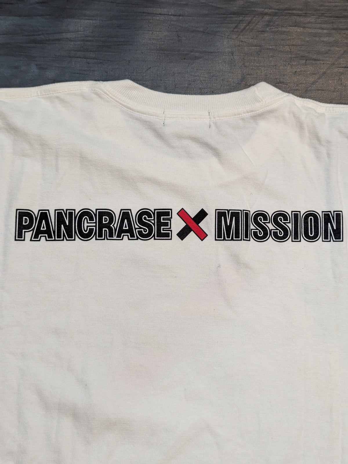 [Minoru Suzuki hand signed autograph ] PANCRASE MISSION T-shirt