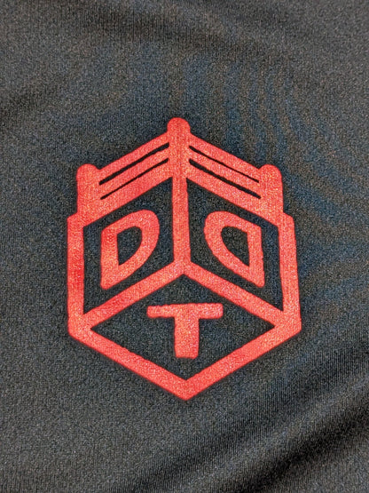 DDT ベースボールシャツ(ブラック×レッド)