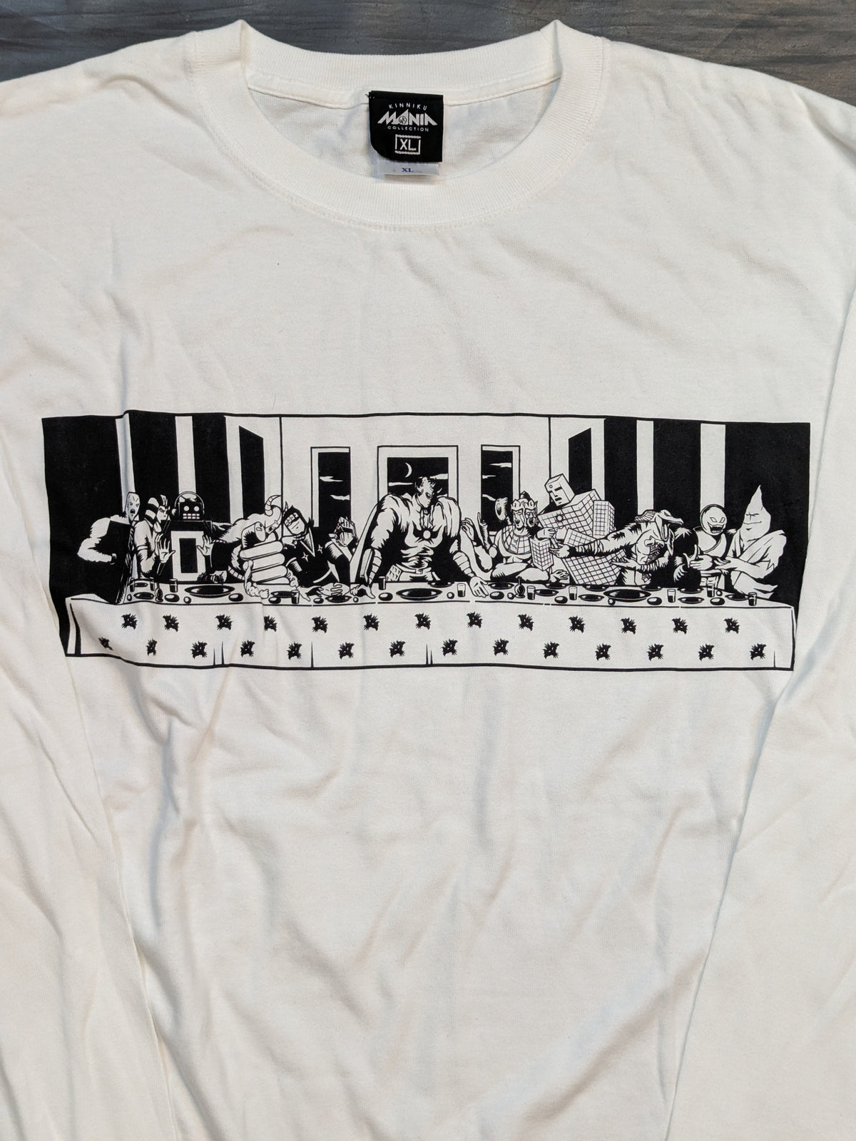 キン肉マン「悪魔の晩餐」ロングスリーブTシャツ(ホワイト)