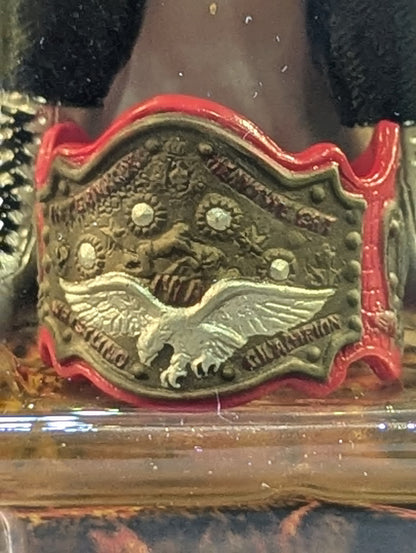 Mil Mascaras (Black Trade, Green Shark Mouth, IWA Belt)