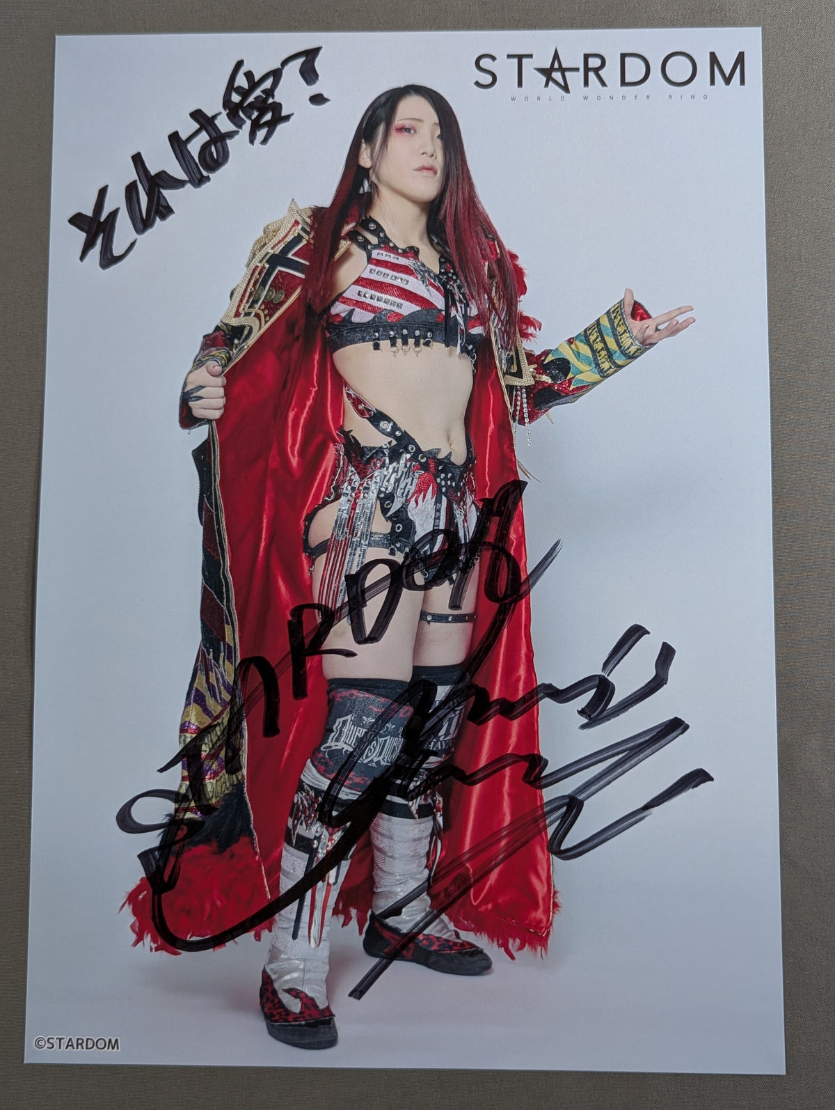 林下詩美 直筆サイン入り  スターダムポートレート(A-3)