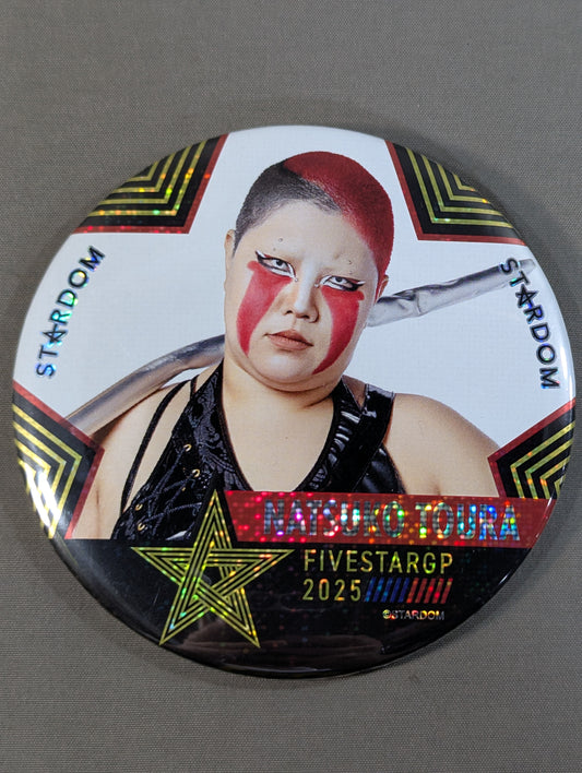 Natsuko Tora 5★STAR GP 2025 Random PinBack button