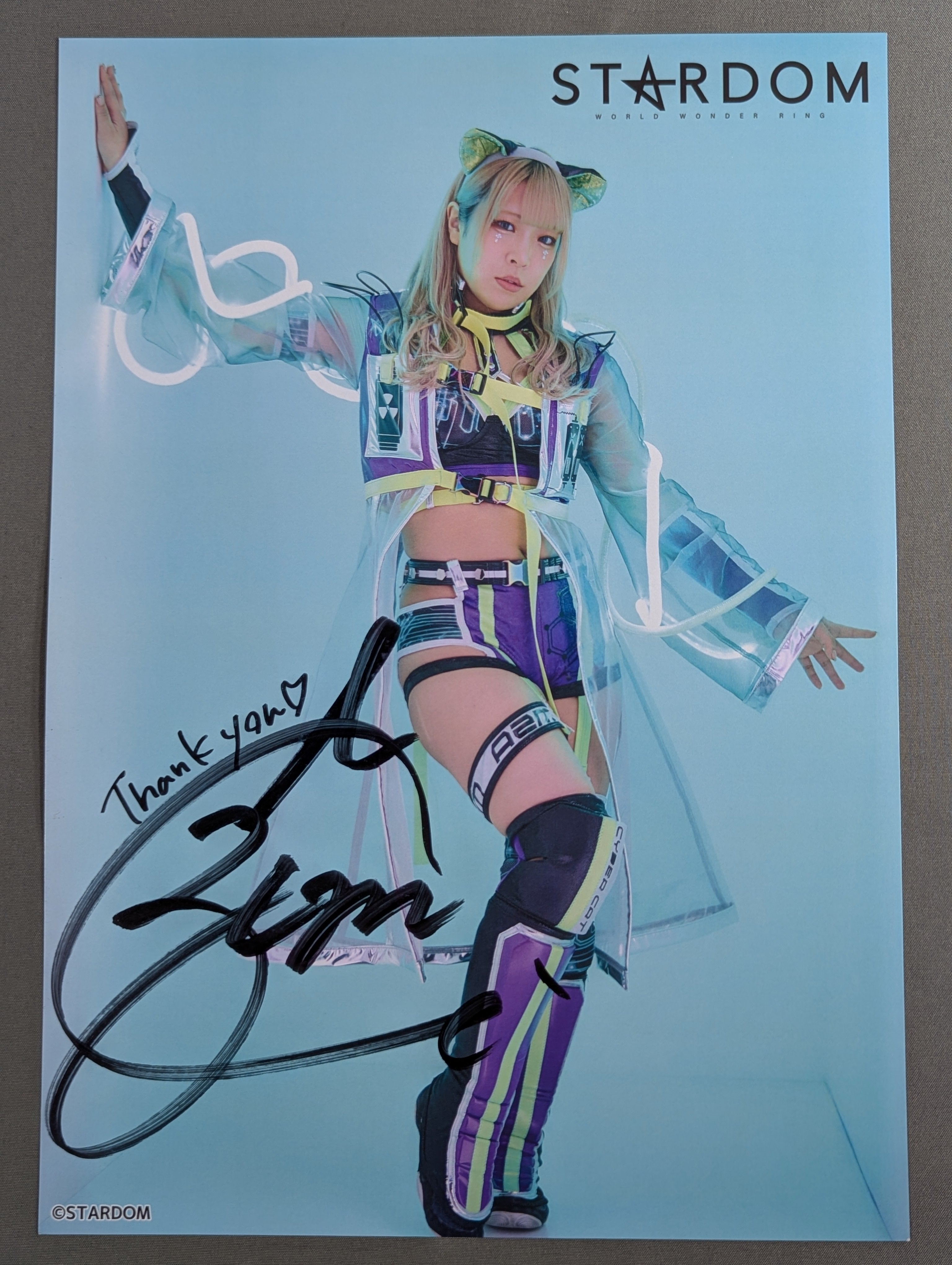ア*2様 【スタジョ限定】中野たむ★直筆サイン入りアクリルボード★ポートレート★ AZM 直筆サイン入り スターダムポートレート(U-6) – 闘道館