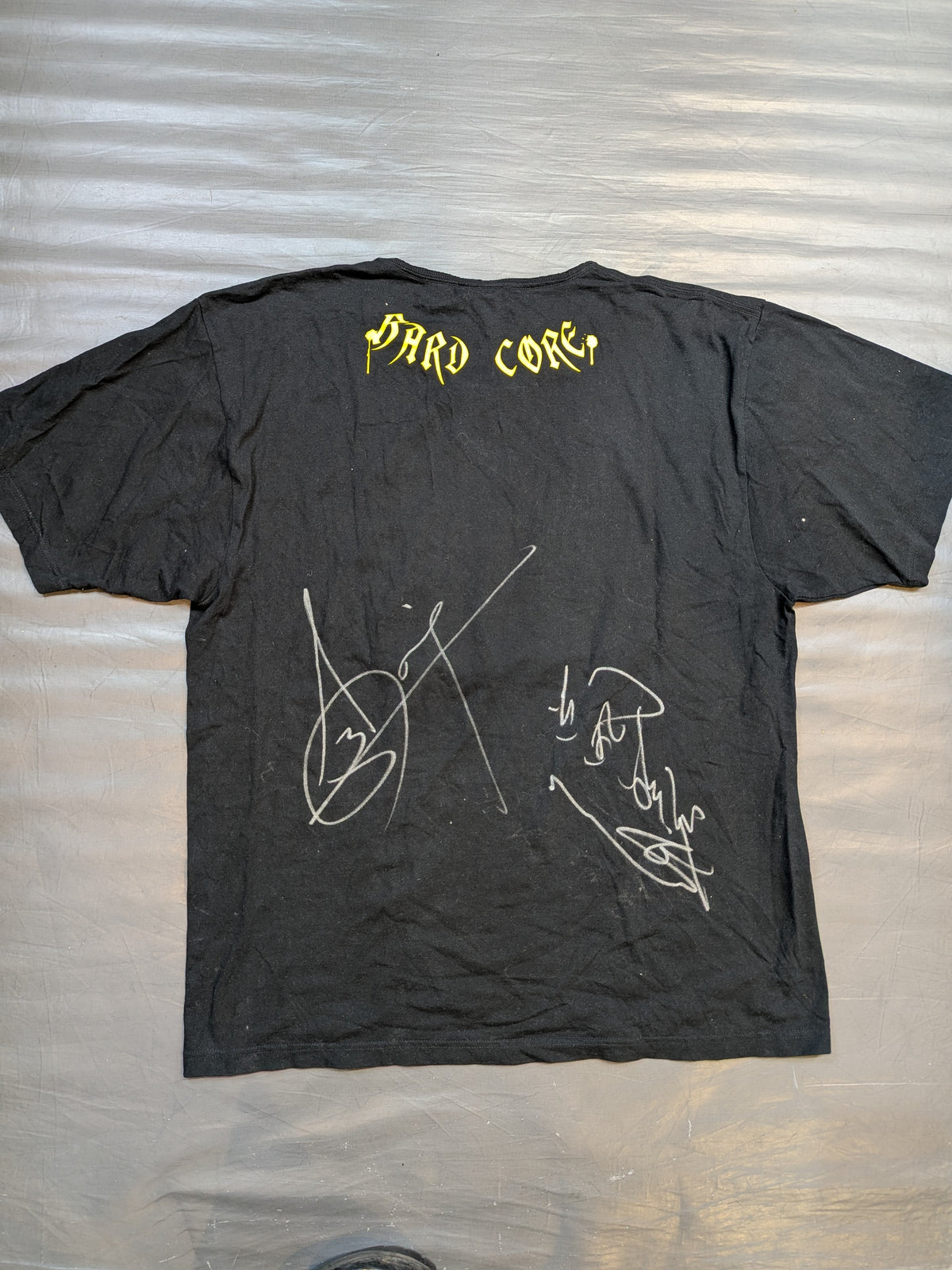 [2 fighters hand signed autograph ] Kintaro Kanemura 'HARD CORE' T-shirt