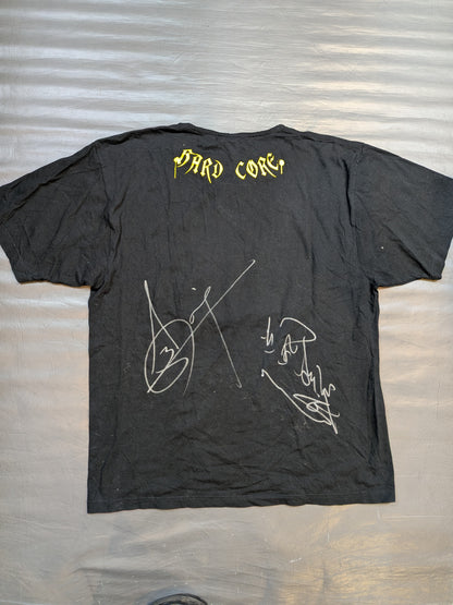 [2 fighters hand signed autograph ] Kintaro Kanemura 'HARD CORE' T-shirt