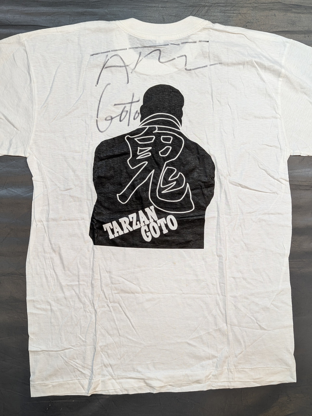 【hand signed autograph】 Tarzan Goto  "Oni Silhouette" T-shirt