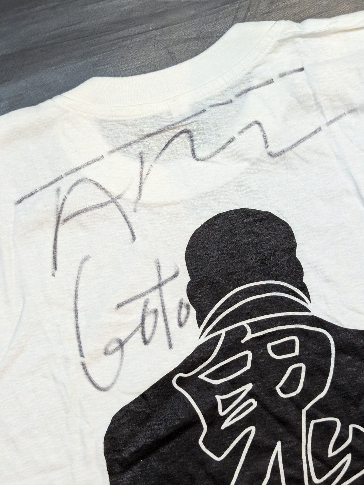 【hand signed autograph】 Tarzan Goto  "Oni Silhouette" T-shirt