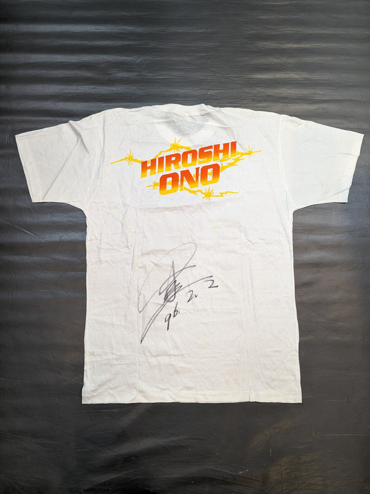 [3 fighters hand signed autograph ] Hiroshi Ono 'HIROSHI ONO' T-shirt