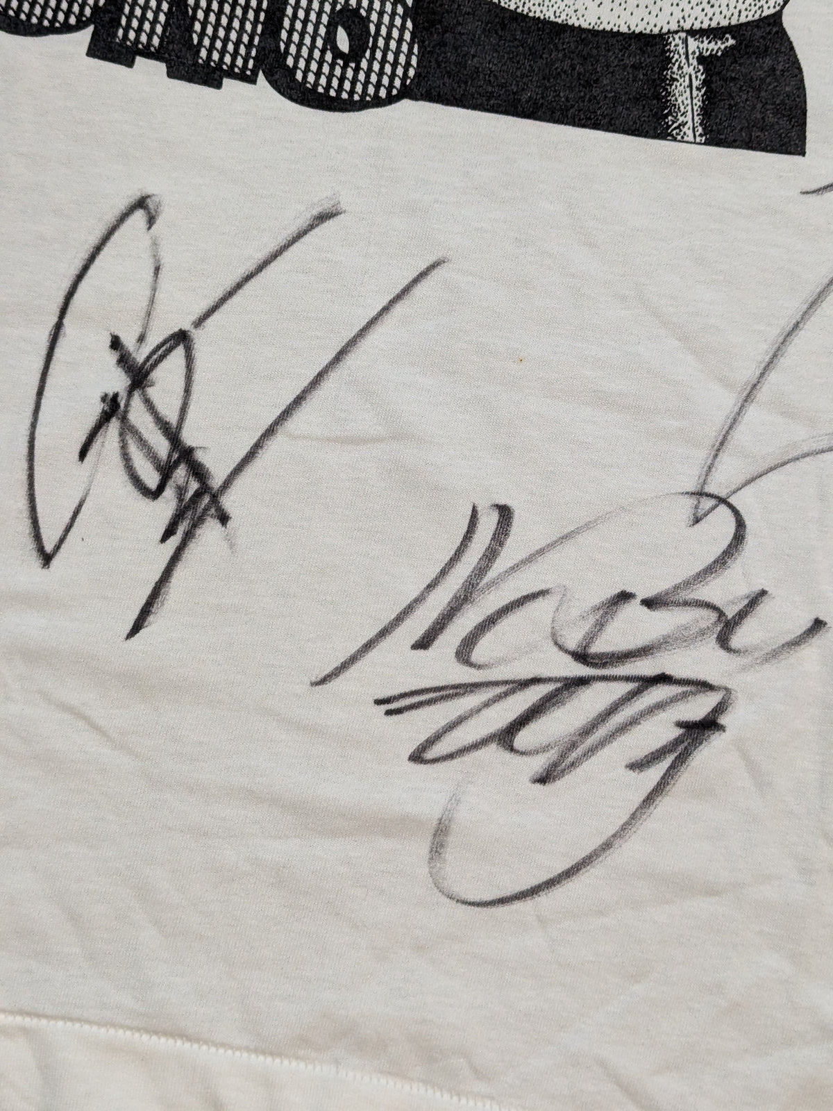 [3 fighters hand signed autograph ] Hiroshi Ono "IWA JAPAN" Picture T-Shirt