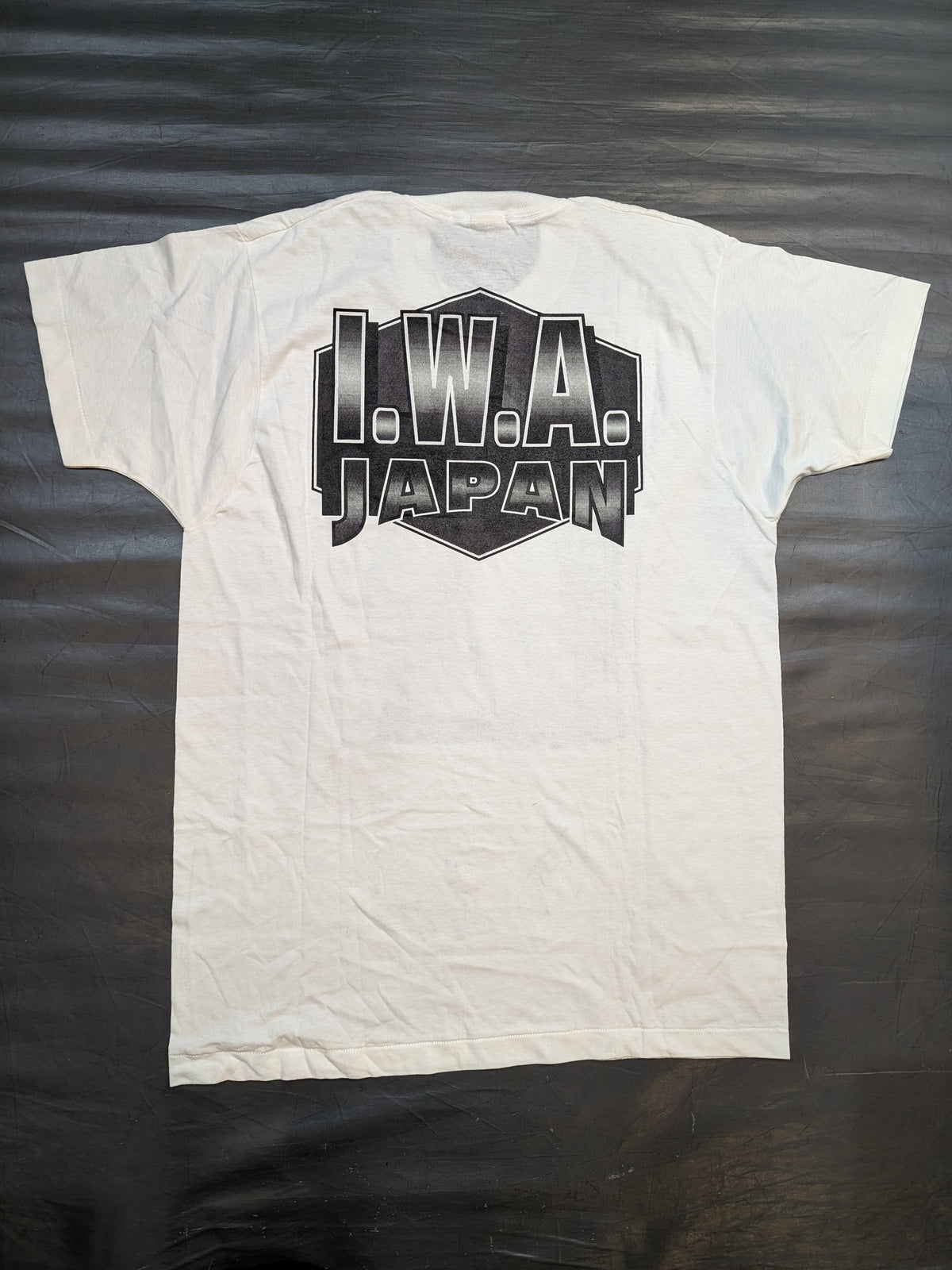 [3 fighters hand signed autograph ] Hiroshi Ono "IWA JAPAN" Picture T-Shirt