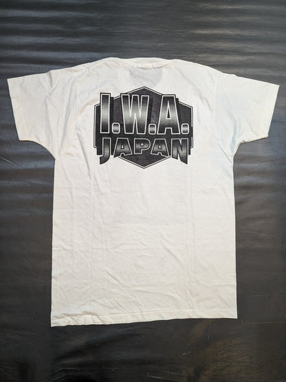 [3 fighters hand signed autograph ] Hiroshi Ono "IWA JAPAN" Picture T-Shirt