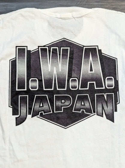 [3 fighters hand signed autograph ] Hiroshi Ono "IWA JAPAN" Picture T-Shirt