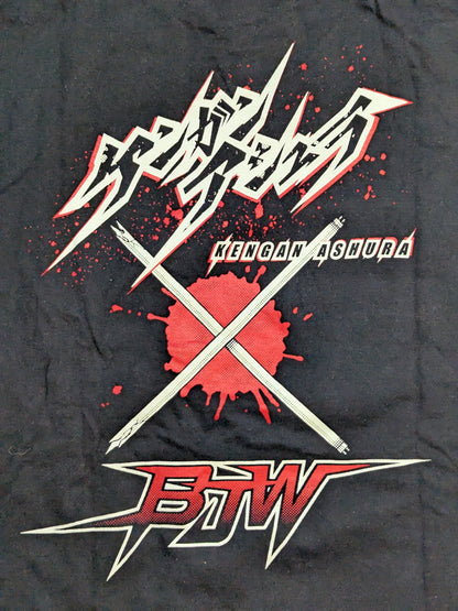 [Yuji Okabayashi  hand signed autograph ] Big Japan Pro Wrestling × Kengan Ashura 'Jun Sekibayashi' Collaboration T-Shirt