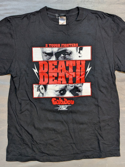 【星野勘九郎 直筆サイン入り】平成極道コンビ「DEATH AND DEATH」Tシャツ