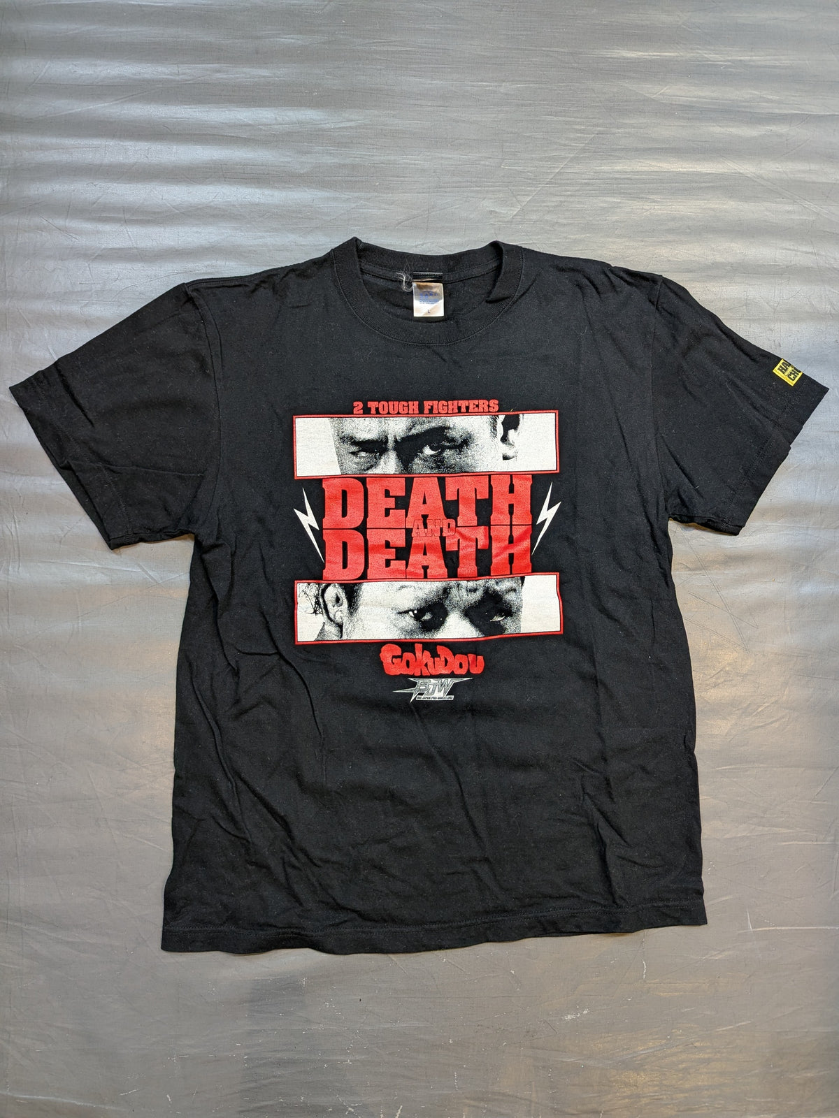 【星野勘九郎 直筆サイン入り】平成極道コンビ「DEATH AND DEATH」Tシャツ