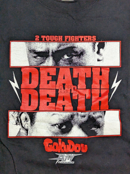 【星野勘九郎 直筆サイン入り】平成極道コンビ「DEATH AND DEATH」Tシャツ