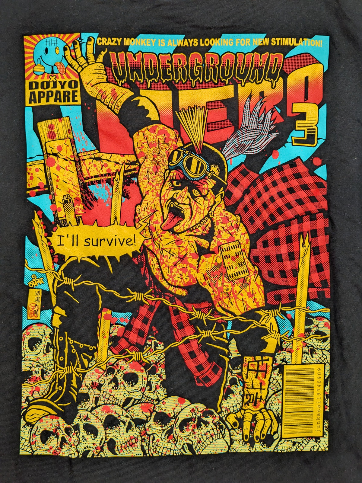 葛西純「UNDERGROUND HERO 3」Tシャツ