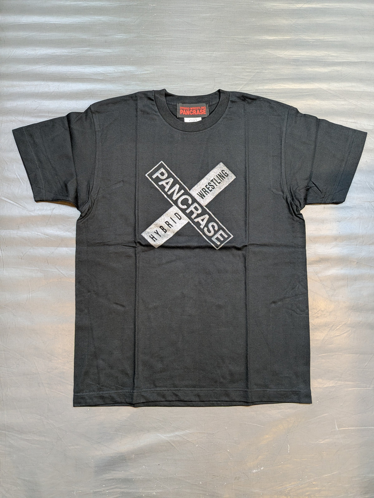 PANCRASE Logo T-Shirt (1) (Black× Silver)
