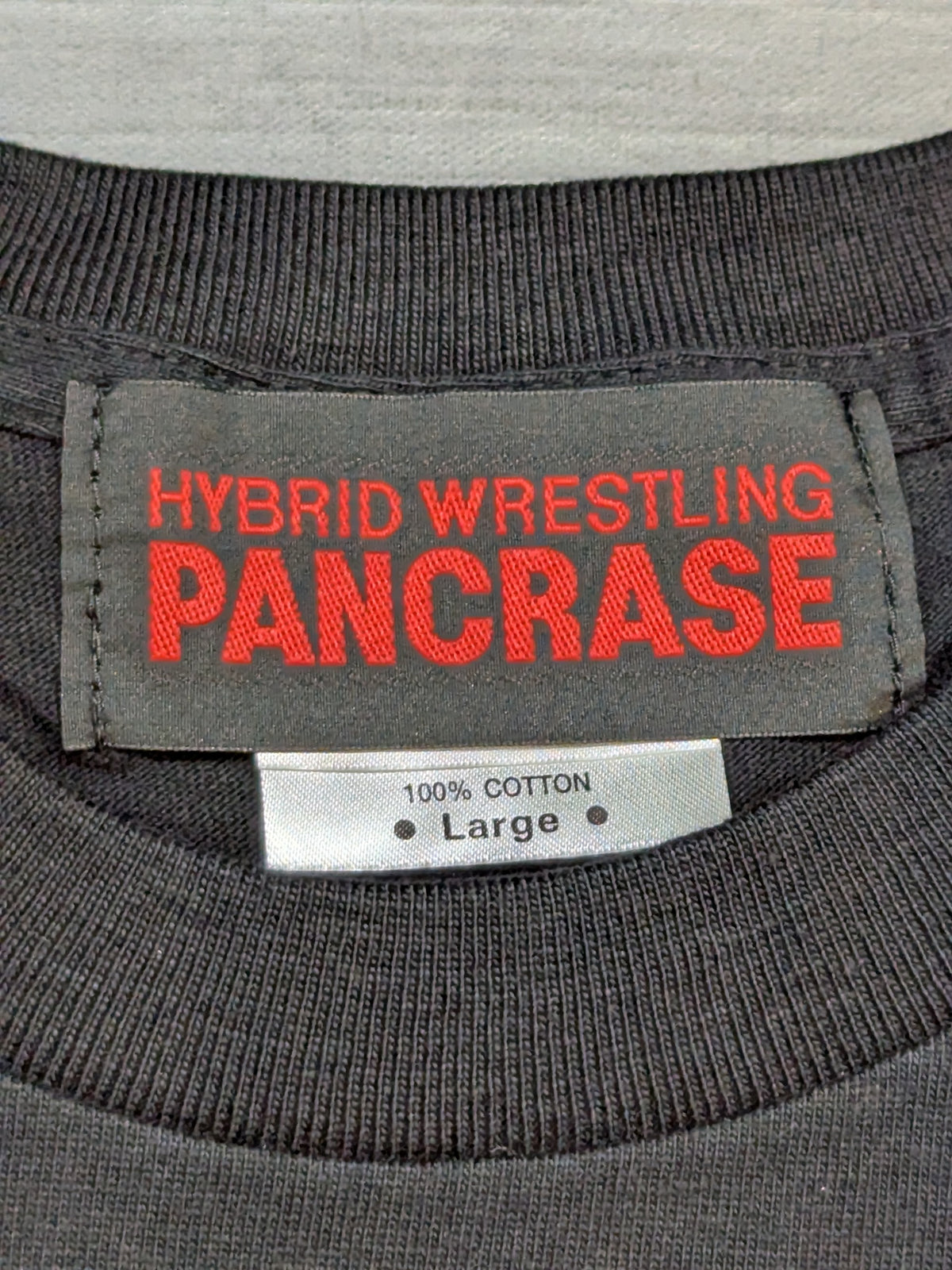 PANCRASE Logo T-Shirt (1) (Black× Silver)