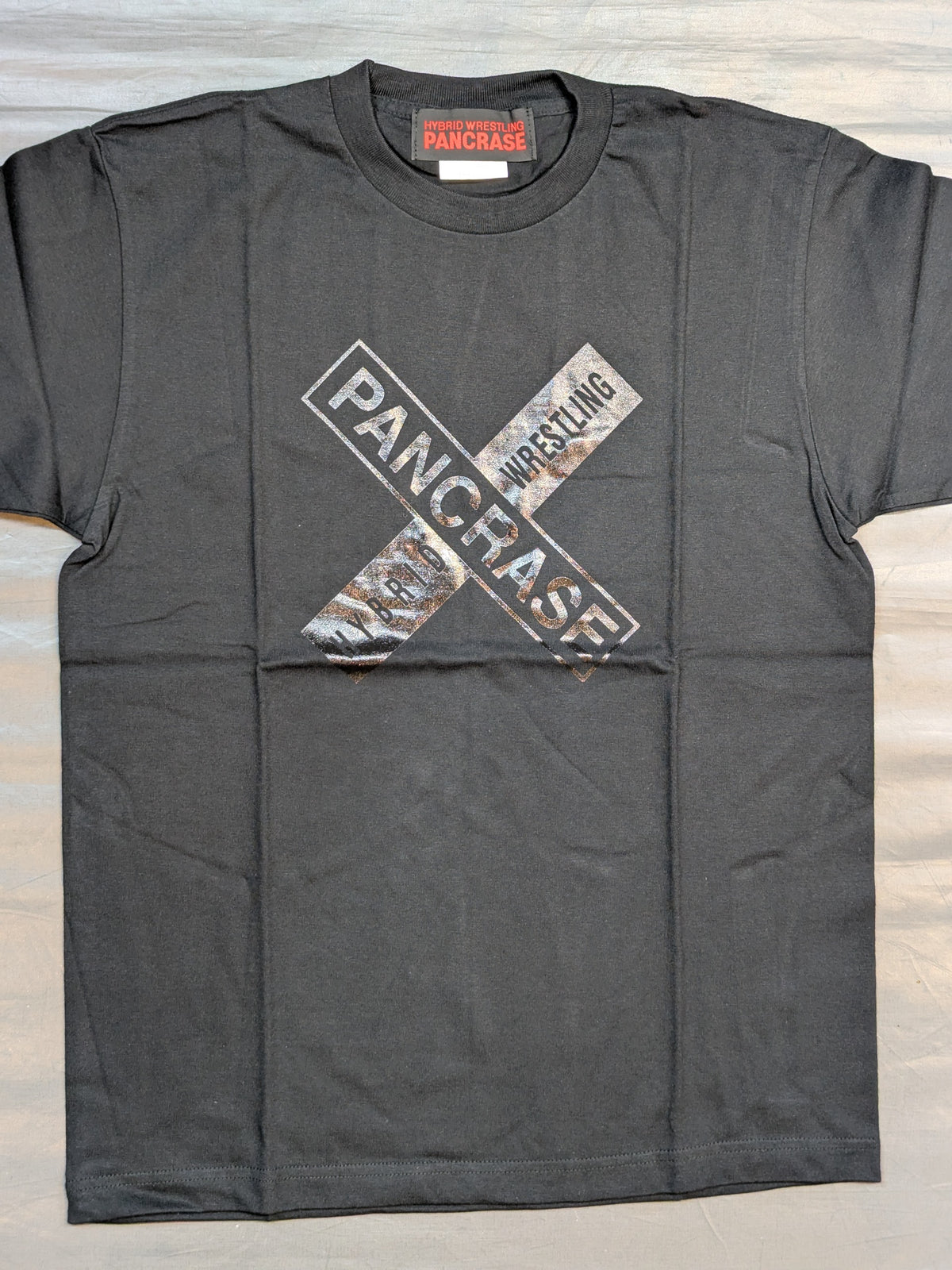 PANCRASE ロゴTシャツ②(ブラック×ブラック)