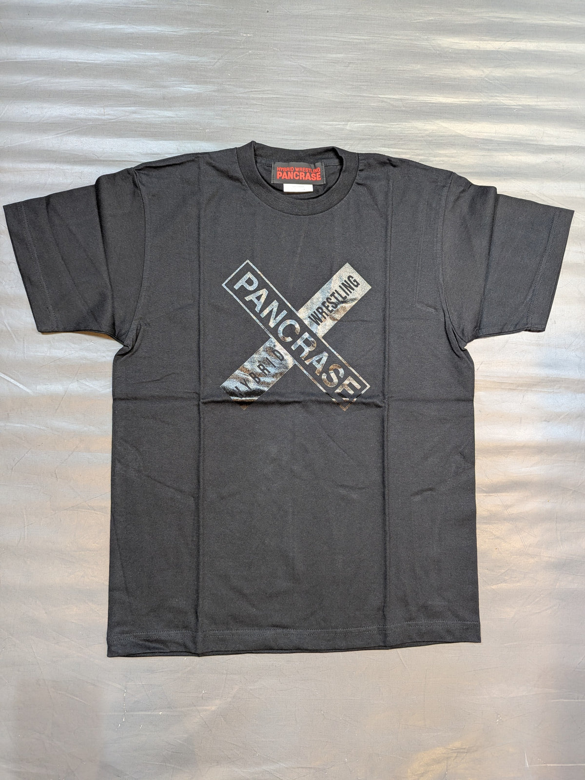 PANCRASE ロゴTシャツ②(ブラック×ブラック)
