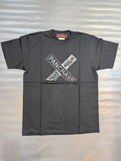 PANCRASE ロゴTシャツ②(ブラック×ブラック)