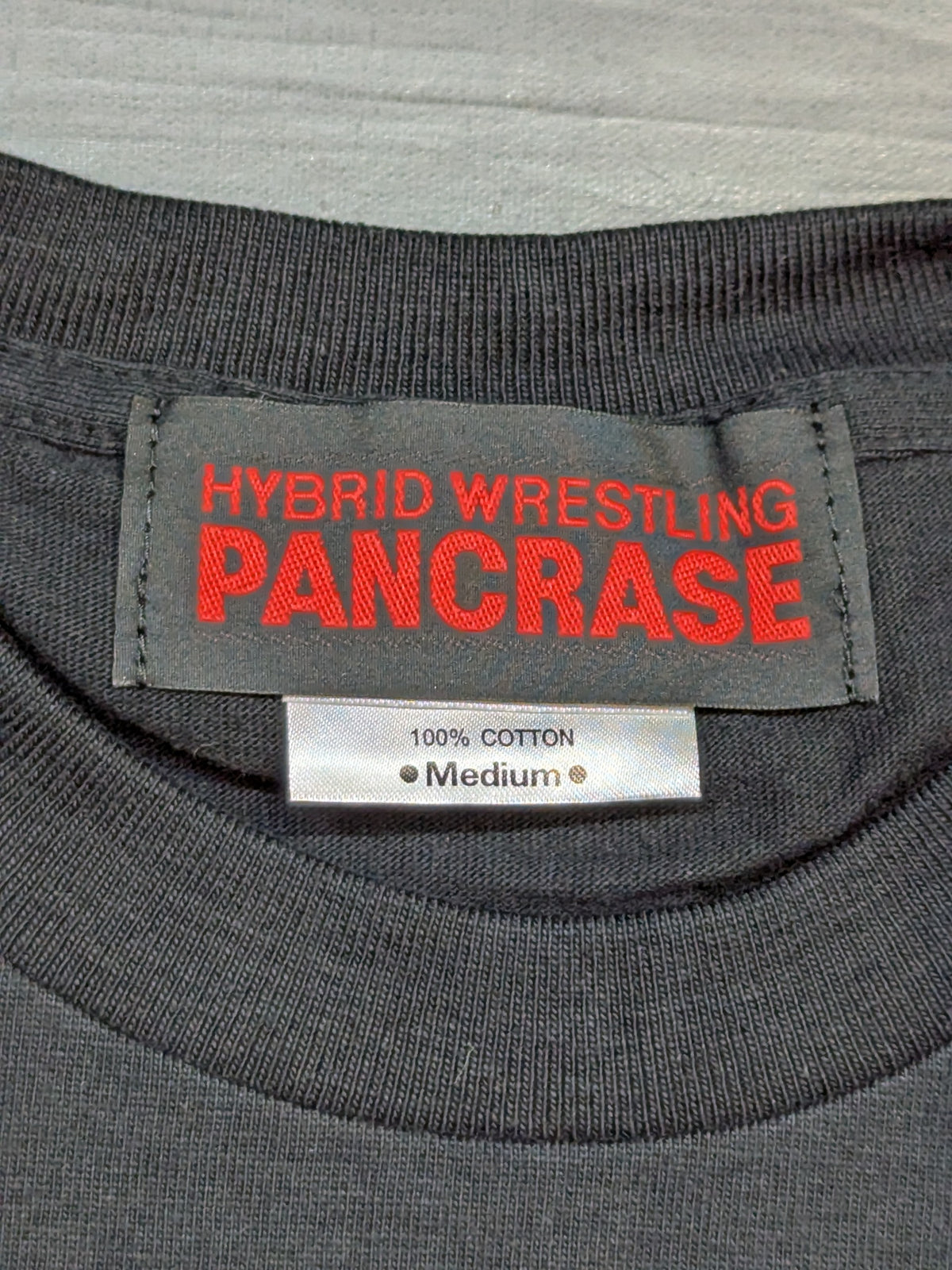 PANCRASE ロゴTシャツ②(ブラック×ブラック)