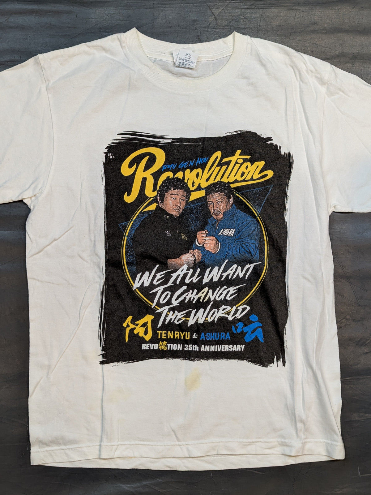 Tenryu Genichiro  & Ashura Hara 'Revolution 35th ANNIVERSARY' Picture T-shirt