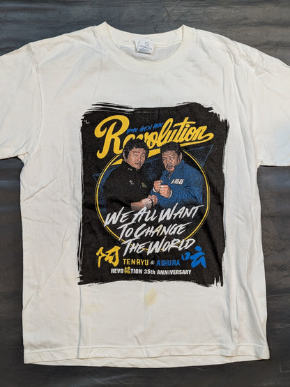 Tenryu Genichiro  & Ashura Hara 'Revolution 35th ANNIVERSARY' Picture T-shirt