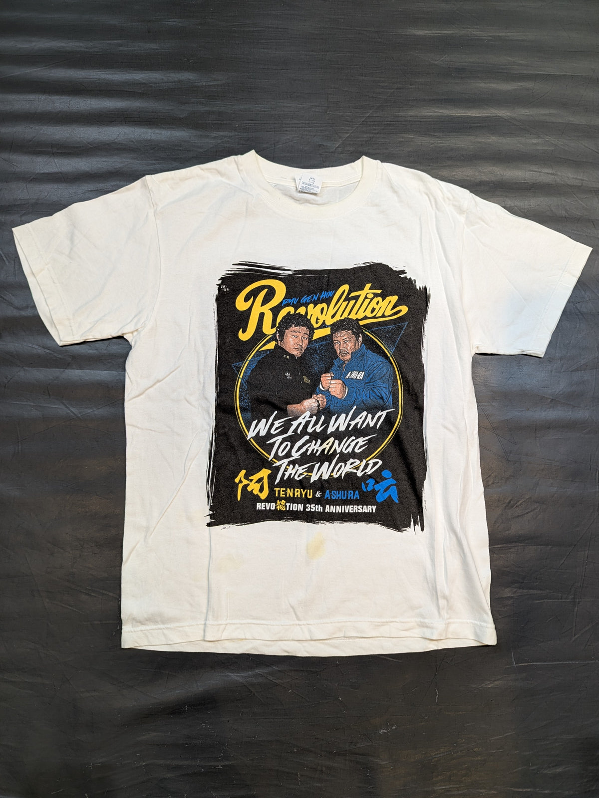 Tenryu Genichiro  & Ashura Hara 'Revolution 35th ANNIVERSARY' Picture T-shirt