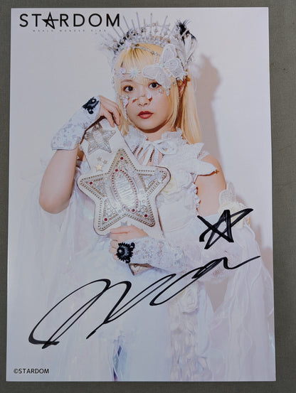 NATSUPOI  hand signed autograph  Stardom Pro-Photo  (T-5)