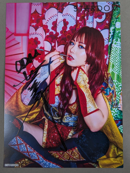 舞華 直筆サイン入り スターダムポートレート(U-9)